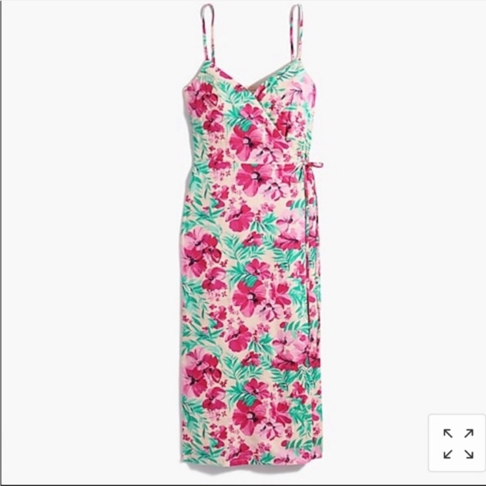 Beautiful J. Crew floral wrap dress size 6 - Picture 3 of 16